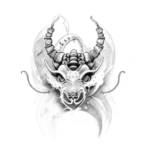 Forearm Tatto With Aries Scorpio And The Seratonin Structure