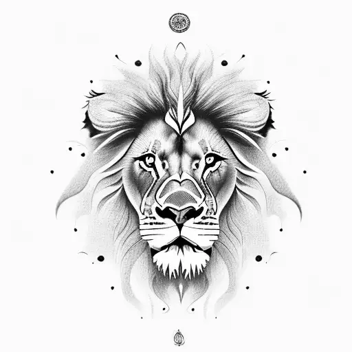 Lion With 2 Clocks Underneath