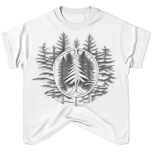 Half Angel Half Devil Pine Tree Treehouse Baseball Jersey