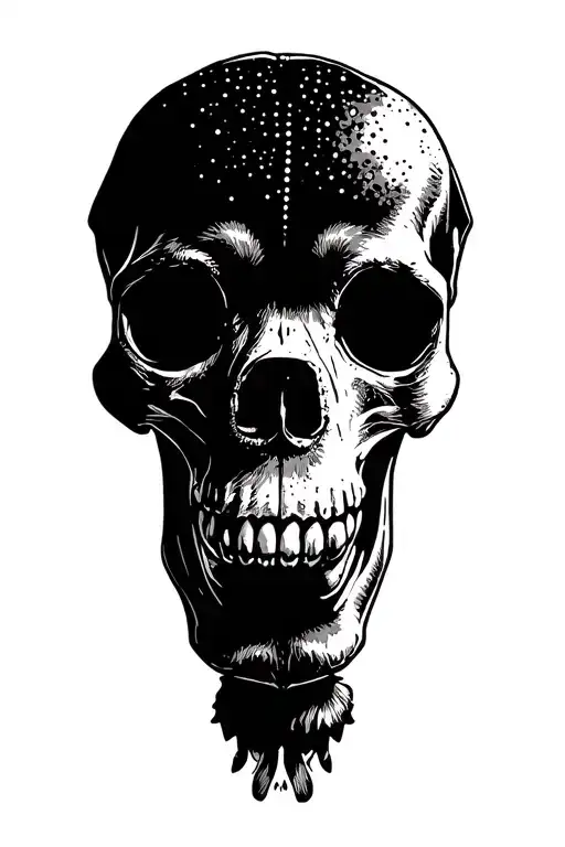 The Skull Of The Dog Is In The Nurseries Of The Silhouette Of The Dog On The Side