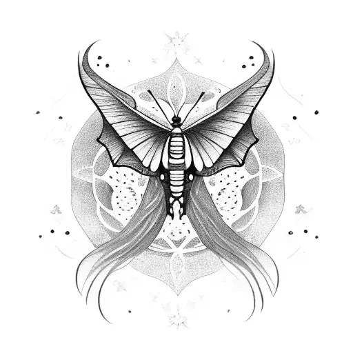 Flower Butterfly Stars Birds Moon Dragon