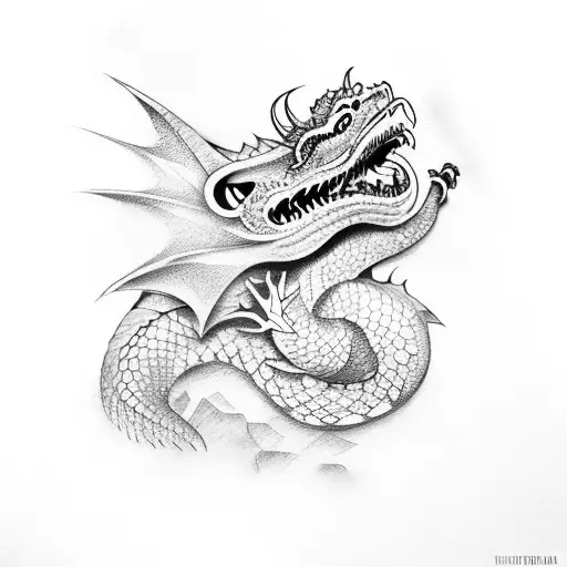 Dragon Behind Cell Bars