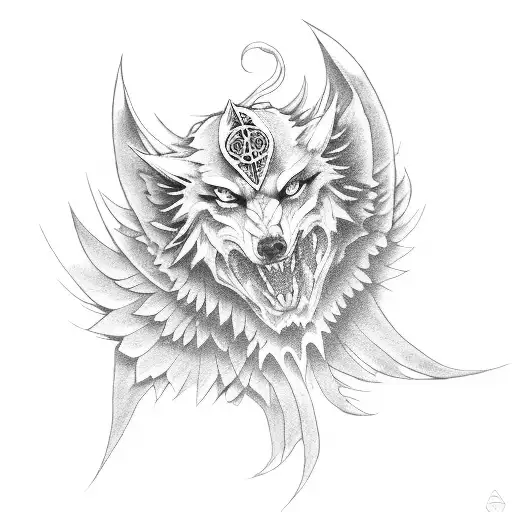 Religion Angel Death Wolf