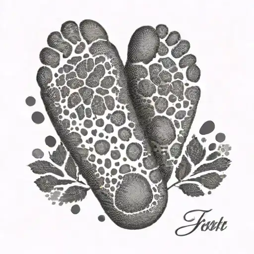 Baby Foot Print With Name
