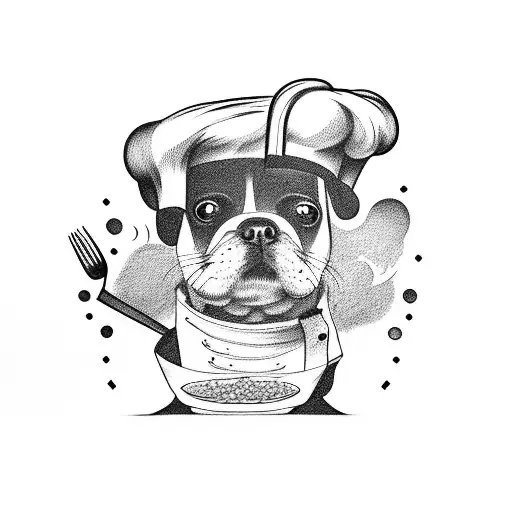 Cartoon Dog Chef