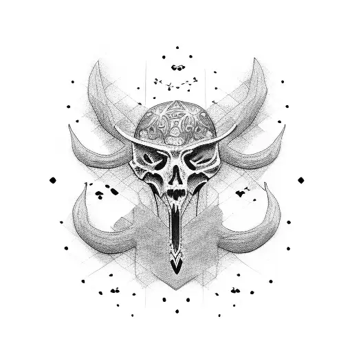 Oujia Black White Outline