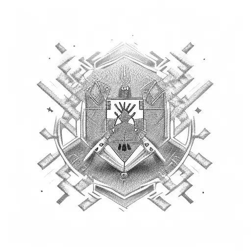 Family Crest Nuclear Inukshuk New Brunswick Army