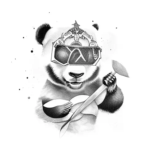 Panda With Battle Axe