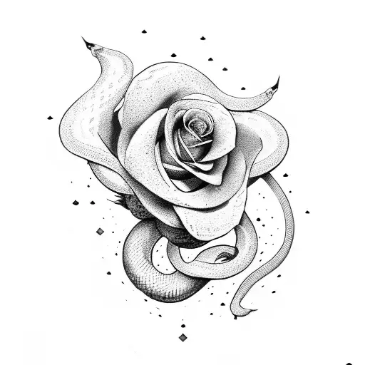 Snake And Rose