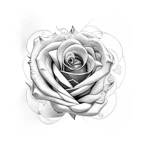 Camera Lens Morphing Into A Blooming Rose