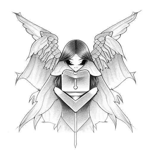 Girl Who Is A Devil But Has An Angel Mask