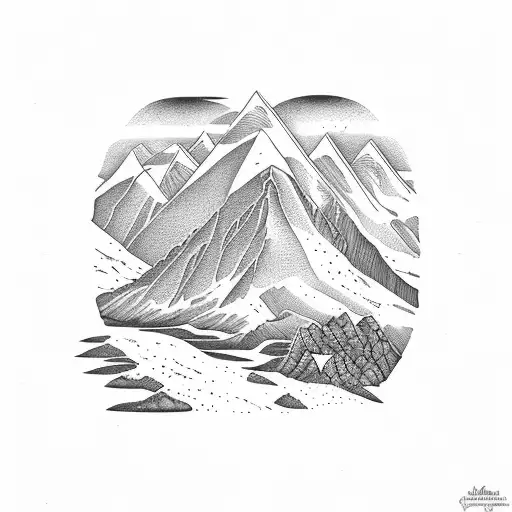 Mountain Scene From The Isle Of Skye