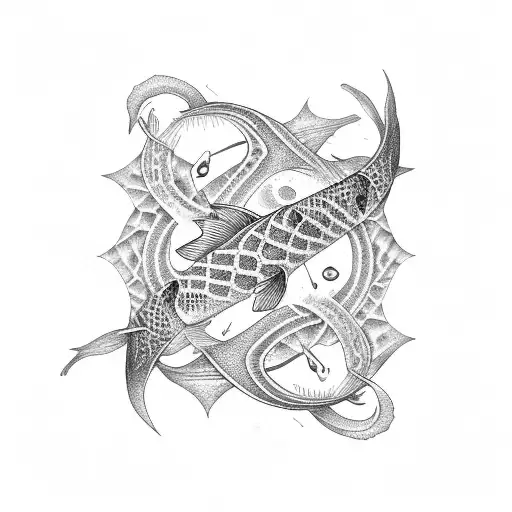 Pisces Fish Spine
