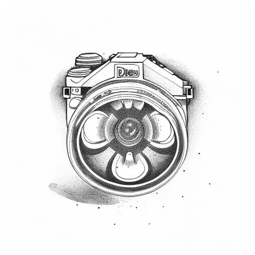 A Diabetic Symbol Incorporated Into A Camera Lens