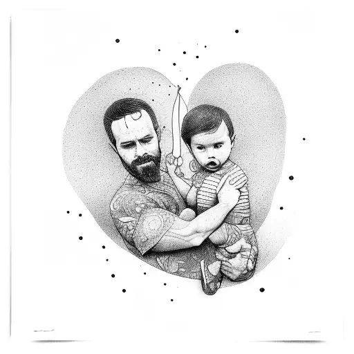 Father And Child Holding Hands