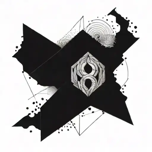 Abstract Geometric Design Incorporating Elements Of Lienka's Silhouette