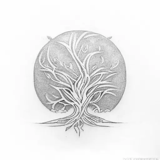 I Want A Tattoo Of A Tree Like The Tree Of Life That I Can Add Birds To For People That Die
