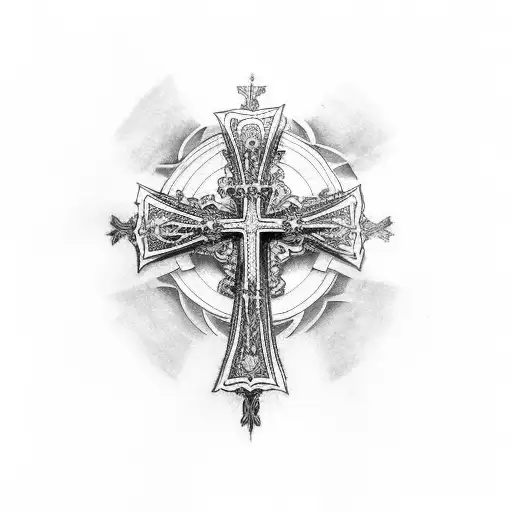Catholic Cross And Wings