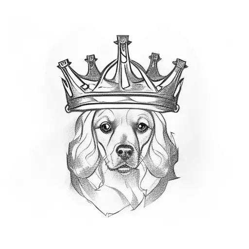 Mix A Scottish King's Crown With A Dog's Paw