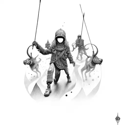 A Mentor Guiding A Group Of Kids Towards Success