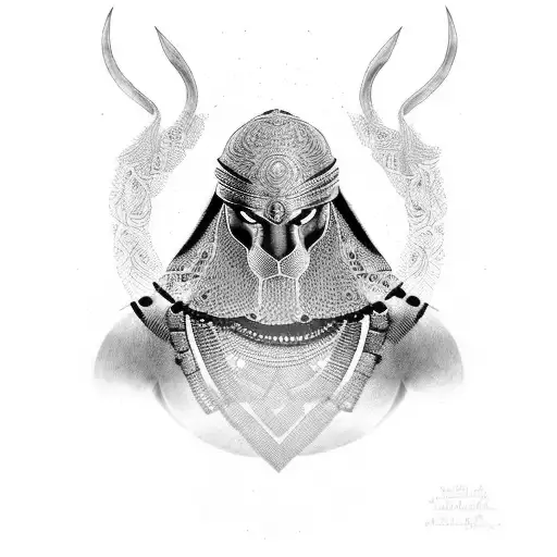 Sikh Warrior With Black Panther Blue Eyes