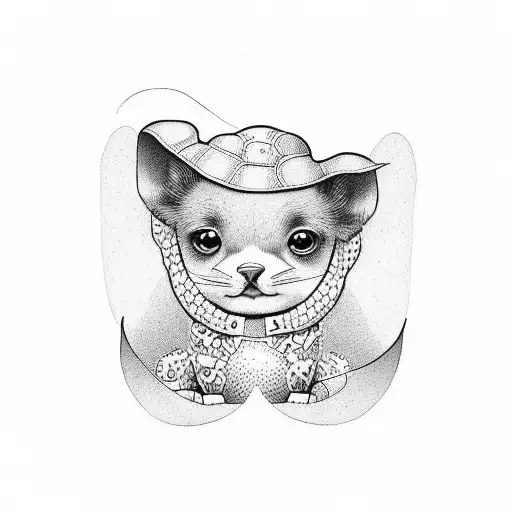 Cute Vintage Children Illustration Animals Simple 1940