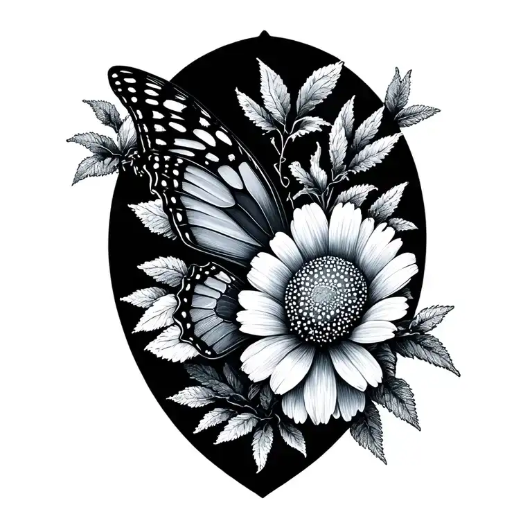 Butterfly And November Birth Flower