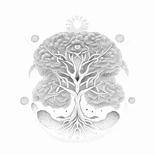 Tree Of Life Mix With Libra And Lotus