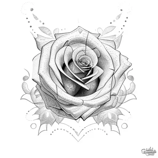 Rose And A Heart With The Name Chanse