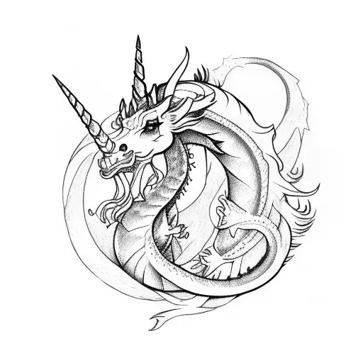 Dragon Unicorn Capricorn