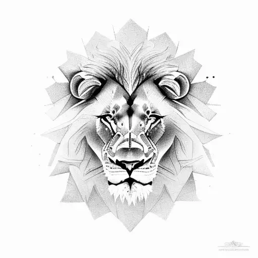 A Lion With A Stoic Expression Representing Courage And Strength