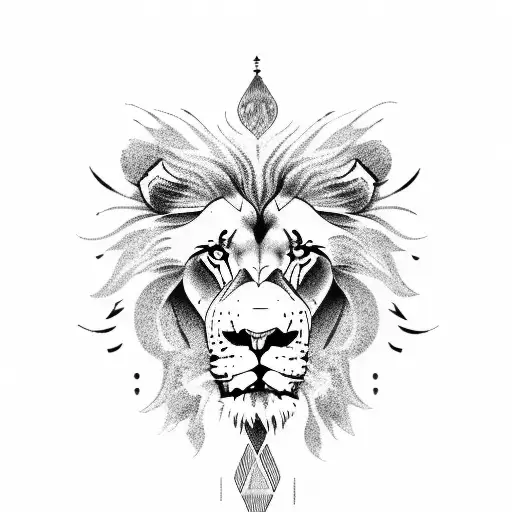 Lion Fading To Global Earth