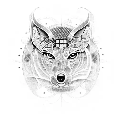 Full Moon Made Out Of Circuit Boards And Symbolism Related To Programming