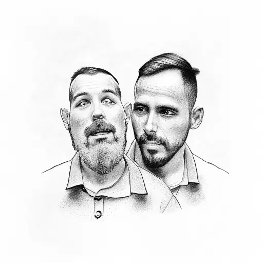 A Father And Son Holding Hands