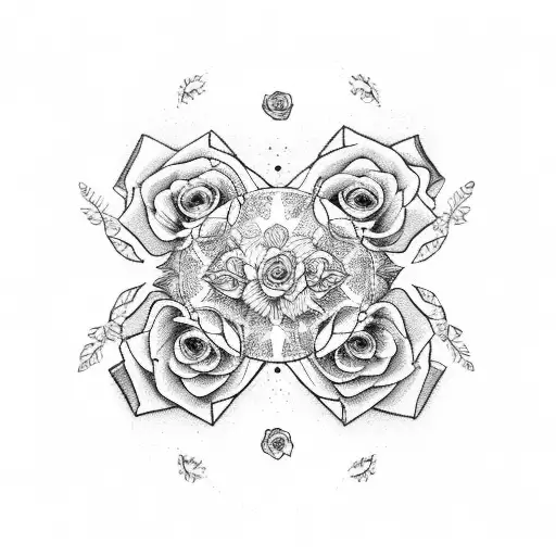 Stairway To Heaven With Roses And Doves