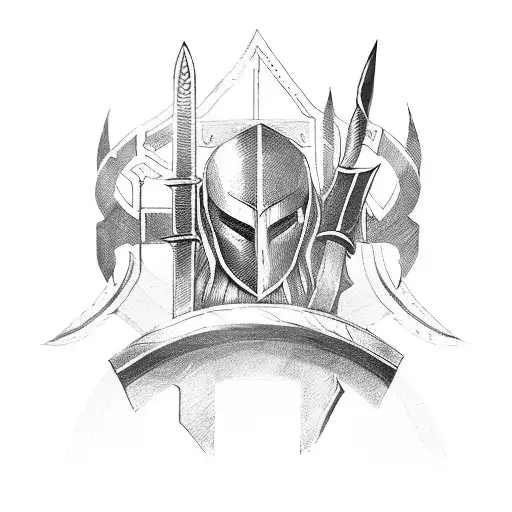 Spartan Sheild And Spear Like In God Of War