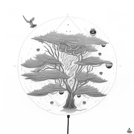 Tree In Raven Eye Lamp