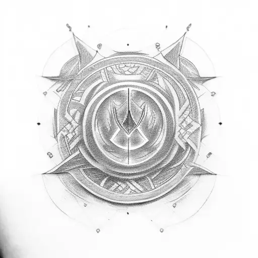 Protection Rune Through A Fractual Design