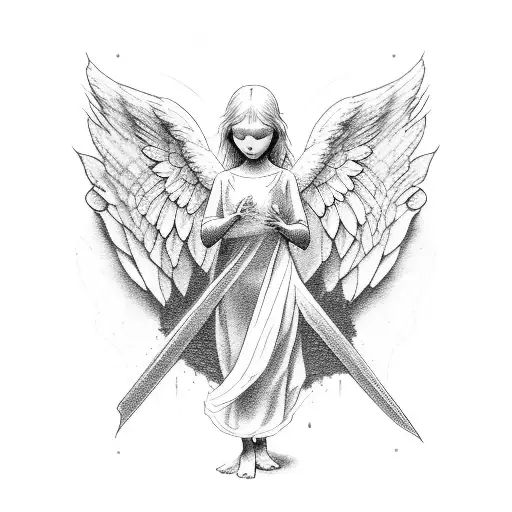 Angel With With Cross Mcmxcviii
