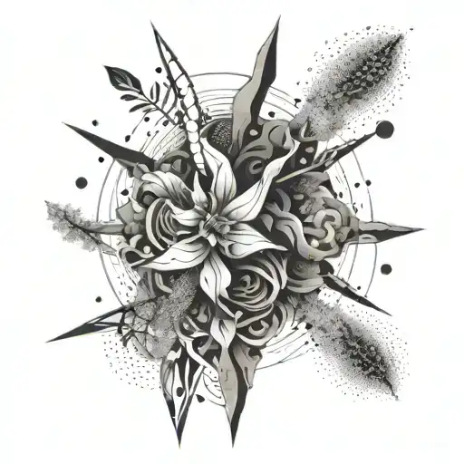 An Abstract Interpretation Of Famous Paintings In A Dotwork Style