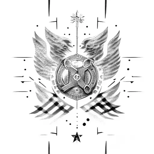 Flag With Adoption Symbol