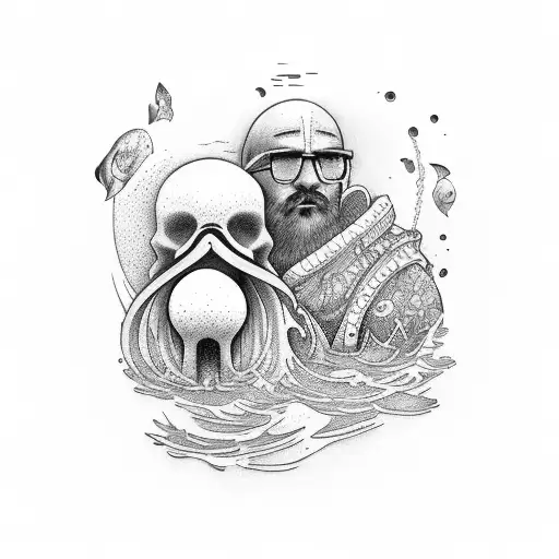 Father And Son By The Sea