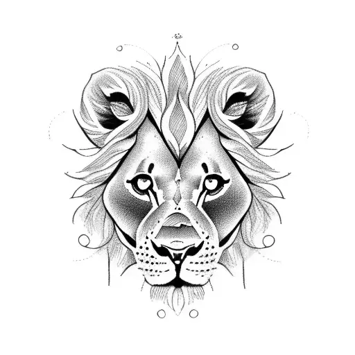 Roses Nature Vines Love Hearts Lion Cub