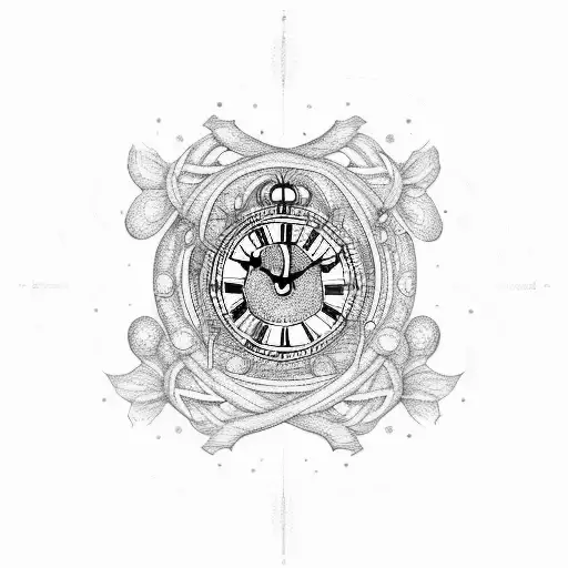 Life Cross And Clock