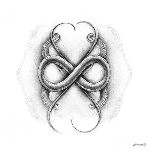 Infinity Symbol With The Names Teresa & Timothy