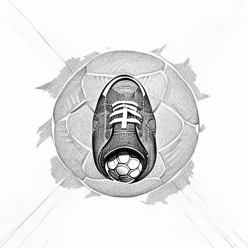 A Football Player Kicking A Ball With Istanbul's Iconic Hagia Sophia As The Goal