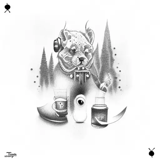 The Words La Familia With A Smokey Background