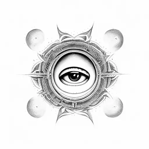 One Eye Hindu God Astral Triangle