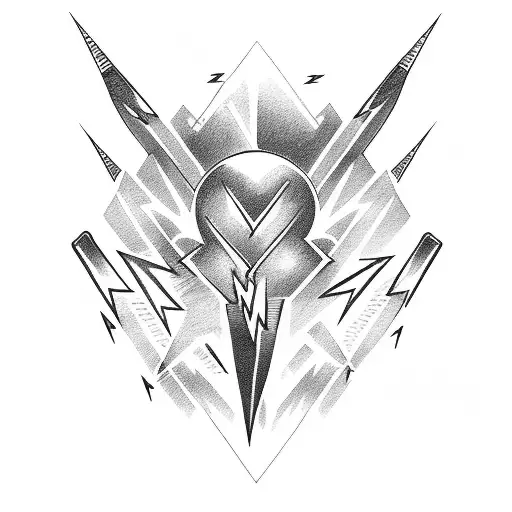 Guitar Shredding Lightning Bolts