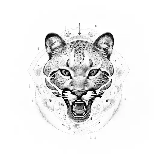 A Florida Panther Playing A Musical Instrument